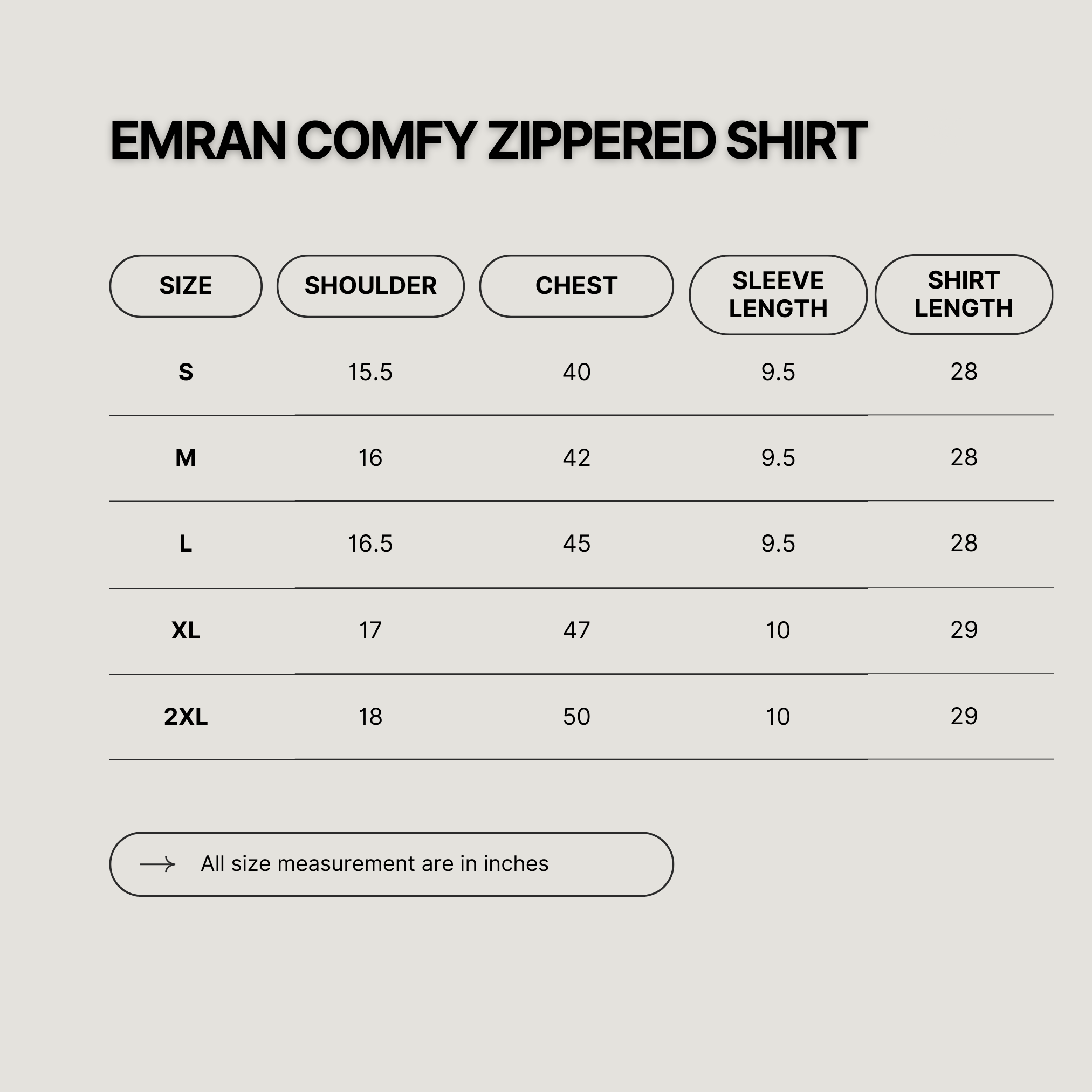 EMRAN COMFY ZIPPERED SHIRT BLACK